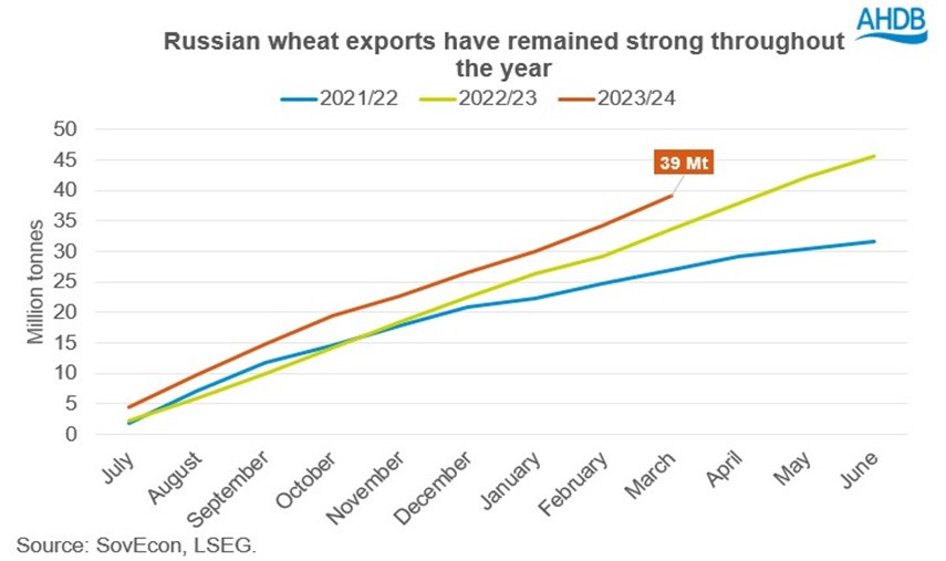 Russian wheat exports